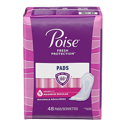 Poise Incontinence Pads for Women Maximum Absorbency - 48 Count - Image 9