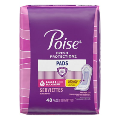 Poise Incontinence Pads 5 Drop Absorbency Incontinence Pads - 48 Count - Image 8