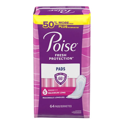 Poise Incontinence Pads 5 Drop Absorbency Incontinence Pads - 64 Count - Image 8