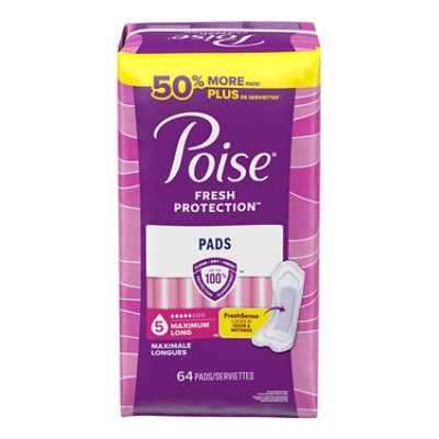 Poise Incontinence Pads 5 Drop Absorbency Incontinence Pads - 64 Count - Image 7