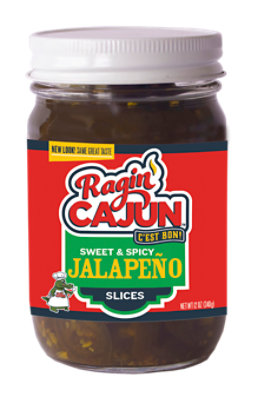 Ragin' Cajun Sweet & Spicy Jalapeno Slices - 12 Oz - Image 1