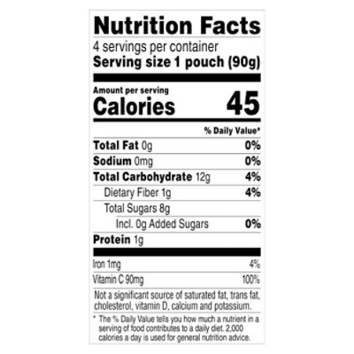 Santa Cruz Organic Apple Sauce Pouches - 4-3.2 Oz - Image 4