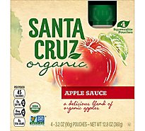 Santa Cruz Organic Apple Sauce Pouches - 4-3.2 Oz