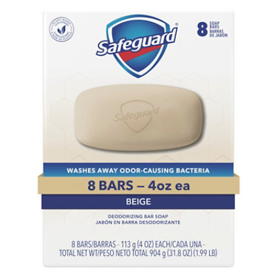 Safeguard Deodorant Bar Soap Beige - 8-4 Oz