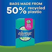 Always Ultra Thin Regular Absorbency Size 1 Unscented Pads without Wings - 44 Count - Image 4