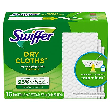 Swiffer Sweeper Dry Sweeping Cloths Refills Unscented - 16 Count