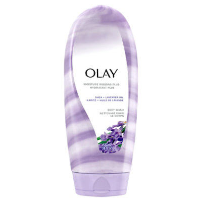 Olay Moisture Ribbons Plus Shea + Lavender Oil Body Wash - 18 Fl. Oz. - Image 6