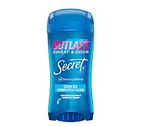 Secret Outlast Clear Gel Antiperspirant Deodorant for Women Completely Clean - 2.6 Oz