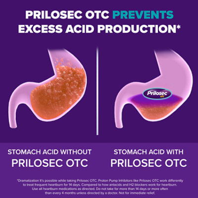 Prilosec Heartburn Relief and Acid Reducer Wildberry Tablets - 14 Count - Image 7