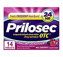 Prilosec OTC Frequent Heartburn Relief Medicine and Acid Reducer Wildberry - 14 Count