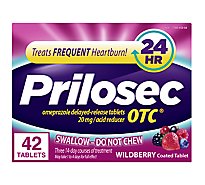Prilosec Heartburn Relief and Acid Reducer Tablets Wildberry - 42 Count