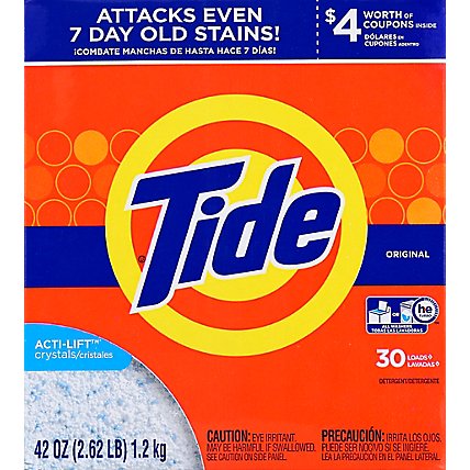 Tide Laundry Detergent Powder Original 30 Loads - 42 Oz - Image 2