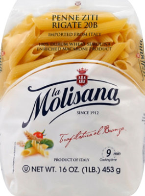 La Molisana Pasta Penne Ziti Rigate 20B - 16 Oz - Image 2