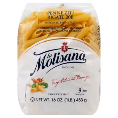 La Molisana Pasta Penne Ziti Rigate 20B - 16 Oz