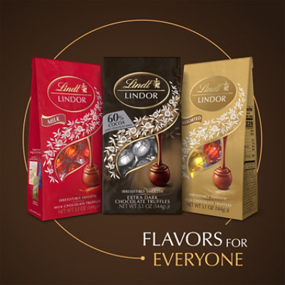 Lindt LINDOR 60% Extra Dark Chocolate Candy Truffles Bag - 5.1 Oz - Image 4