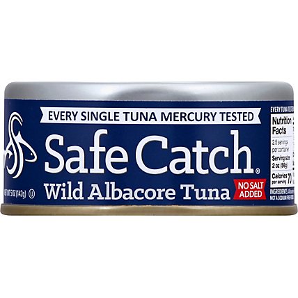 Safe Catch Tuna Wild Albacore No Salt Added - 5 Oz - Image 2