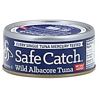 Safe Catch Tuna Wild Albacore No Salt Added - 5 Oz - Image 1