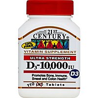 21st Century Vtamin D3 10000iu Tabs - 110 Count - Image 2
