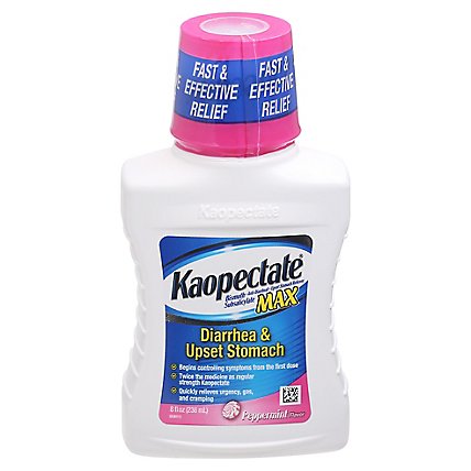 Kaopectate Max Anti-Diarrheal Bismuth Subsalicylate Peppermint Bottle - 8 Fl. Oz. - Image 3