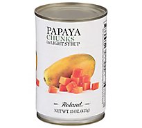 Roland Papaya Chunks in Light Syrup - 15 Oz