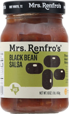 Mrs. Renfros Gourmet Salsa Black Bean Medium - 16 Oz - Image 2