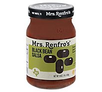 Mrs. Renfros Gourmet Salsa Black Bean Medium - 16 Oz