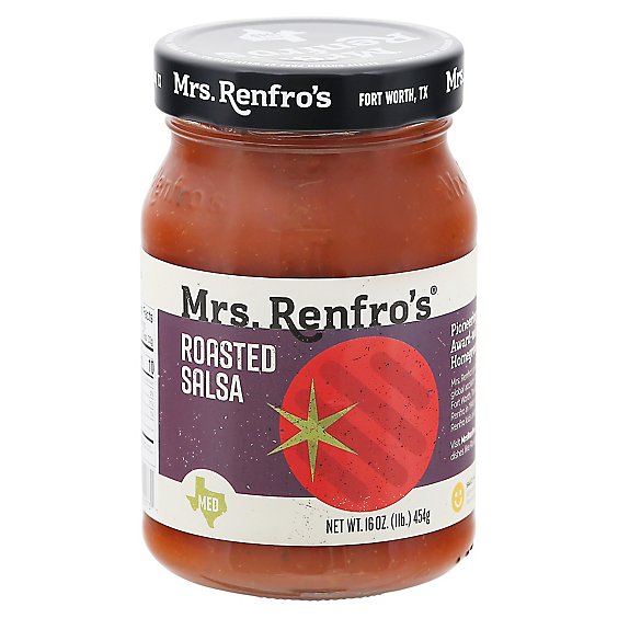Mrs Renfros Salsa Roasted - 16 Oz