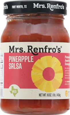 Mrs. Renfros Gourmet Salsa Medium Pineapple Jar - 16 Oz - Image 2