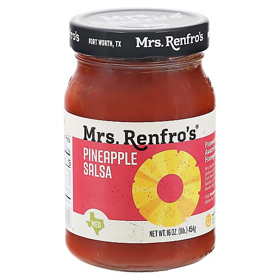 Mrs. Renfros Gourmet Salsa Medium Pineapple Jar - 16 Oz