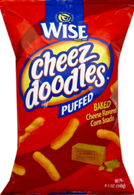 Wise Corn Snack Cheez Doodles Puffed Baked Cheese Flavored - 8.5 Oz - Image 2