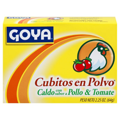 Goya Bouillon Powdered Chicken & Tomato Flavored Box - 2.15 Oz - Image 3