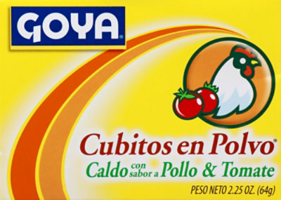 Goya Bouillon Powdered Chicken & Tomato Flavored Box - 2.15 Oz - Image 2