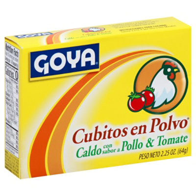 Goya Bouillon Powdered Chicken & Tomato Flavored Box - 2.15 Oz - Image 1