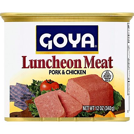 Goya Luncheon Meat Pork & Chicken Can - 12 Oz - Image 2