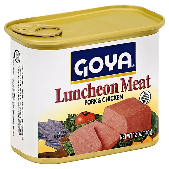 Goya Luncheon Meat Pork & Chicken Can - 12 Oz