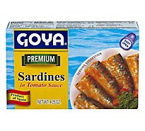 Goya Sardines in Tomato Sauce Pack - 4.25 Oz