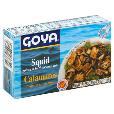 Goya Squid Pieces in Their Own Ink Box - 4 Oz - Image 1