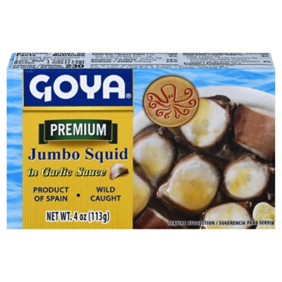 Goya Squid Pieces Jumbo in Garlic Sauce Hot - 4 Oz - Image 3