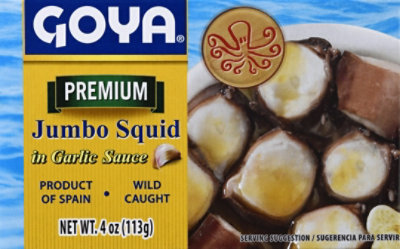 Goya Squid Pieces Jumbo in Garlic Sauce Hot - 4 Oz - Image 2