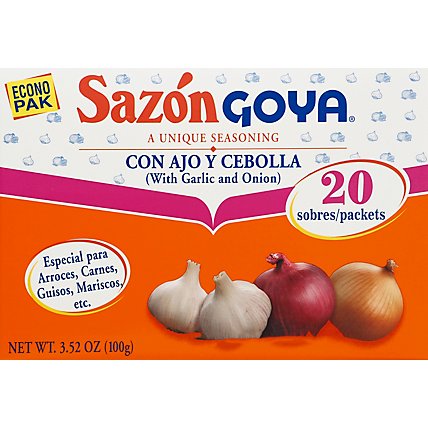 Goya Sazon Onion & Garlic - 3.52 Oz - Image 2