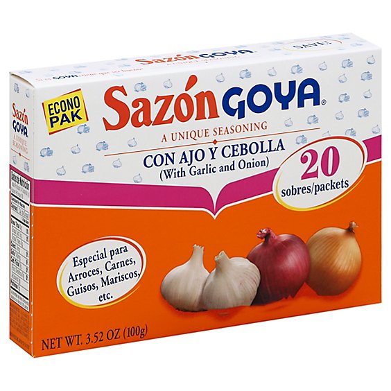 Goya Sazon Onion & Garlic - 3.52 Oz