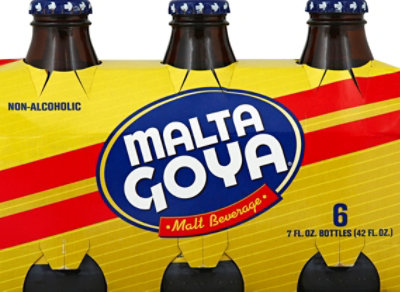 Malta Goya Malt Beverage Non-Alcoholic Bottle - 6-7 Fl. Oz. - Image 3