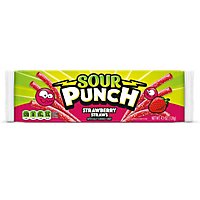 Sour Punch Straws Fruity Candy Strawberry Movie Tray - 4.5 Oz - Image 1