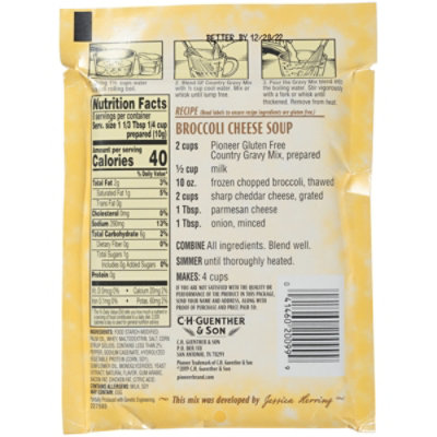 Pioneer Brand Gravy Mix Gluten Free Country - 2.75 Oz - Image 4