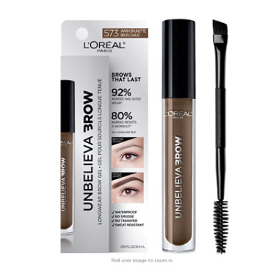 L'Oreal Paris Unbelieva-Brow Longwear Waterproof Tinted Brow Gel Warm Brunette - 0.15 Fl. Oz. - Image 4