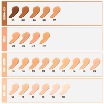 Maybelline Fit Me Dewy + Smooth Liquid Foundation Makeup with SPF 18 Porcelain - 1 Fl. Oz. - Image 4