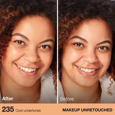 Maybelline Fit Me Dewy + Smooth Liquid Foundation Makeup with SPF 18 Pure Beige - 1 Fl. Oz. - Image 2