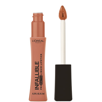 L'Oreal Paris Infallible Pro Matte Up to 16 Hour Wear Barely Sunset Liquid Lipstick - 0.21 Oz - Image 1