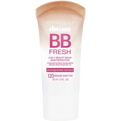 Maybelline Dream Fresh BB Cream 8 in 1 Skin Perfector SPF 30 Medium - 1 Fl. Oz. - Image 1