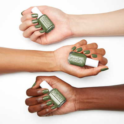 essie salon-quality nail polish vegan muted khaki-green Win Me Over - 0.46 Fl. Oz. - Image 2
